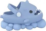 [ZHENTAO] Shark Slides Kids, Cute Shark Cloud Slippers Shark Slides for Boys Girls, Cloud Shark Slides Anti-Slip Novelty Open Toe Slides Summer