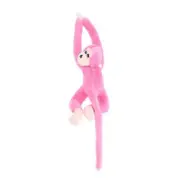 21 Inch Plush Monkey Long Arm Tail Hanging Monkey Doll Curtain Decoration Mascot Gift (pink)