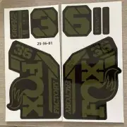Fork Sticker for 2025 FOX 36 Factory step cast MTB Mountain Bike Olive Green