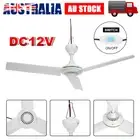 1/2x Solar Power 12V Ceiling Fan 3Blades 0.7AMP Caravan Camping Outdoor Portable