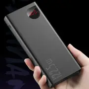 Baseus Adaman 22.5W 20000mAh PD QC3.0 Dual Input Output Digital Display Quick Charge Power Bank for iPhone 13 / 13 Mini/