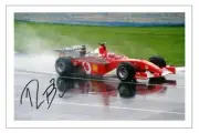RUBENS BARRICHELLO Signed Autograph PHOTO Print FORMULA ONE F1 FERRARI