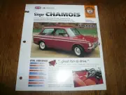 1965 Singer Chamois UNIQUE IMP BROCHURE