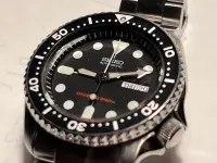 在飛比找Yahoo!奇摩拍賣優惠-精工 seiko skx007 絕版 潛水 錶 太空人 錶帶