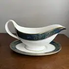 Royal Doulton Carlyle Gravy Boat with Underplate Fine Bone China England H5018