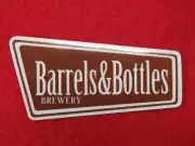 3" BEER Collectible STICKER ~ BARRELS & BOTTLES Brewery ~ Golden, COLORADO