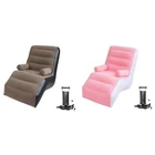 Inflatable Sofa Chair Lazy Sofa Easy to Carry Stylish Leisure Chair Indoor