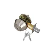 Premier Lock DB04C Stainless Steel Deadbolt Door Lock w/ 2 SC1 Keys