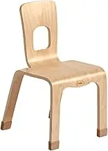 Jooyes Kids One Piece Bentwood Stackable Chair 4-Piece Set, 30 cm Height