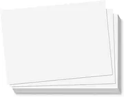 S&O 300gsm 5x7” Postcard Paper Cardstock (Both Sides Blank) for Art or Message Notes Sheets for Mailing. White Blank Greeting Slips, Index Flash Printable Letter Note Set. Bulk Post Tags– 50 Pack