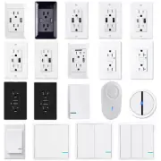 GFCI USB Charger Wall Outlet Electrical Receptacle Wireless Light Switch w/Plate