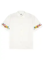 Ymc Mitchum Embroidered Cotton-blend Shirt - Ecru - M M