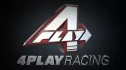 4PLAY RACING Platform Triple Monitor Mount Bolt On SILVER