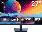 KTC 27 Inch QHD(2560 * 1440) 100Hz Computer Monitor - IPS Panel, Anti-Blue Light Screen, 100% High Color Gamut, 123% sRGB, Support FreeSync and GSync, PC Monitor for Casual Gaming and Working