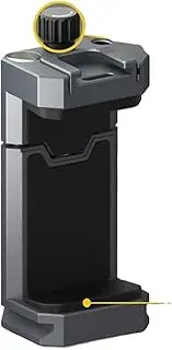 Automobile Accessories Metal Phone Clip Holder with Cold Shoe Mount for Tripod Rotation Phone Bracket for Smartphone Action Cam Car Phone Holder(B)