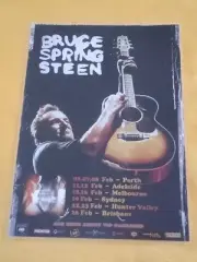 BRUCE SPRINGSTEEN - 2014 AUSTRALIA TOUR - LAMINATED PROMOTIONAL TOUR POSTER WOW