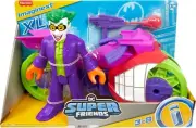 Imaginext DC Super Friends 10" The Joker XL Figure and Laff Cycle Vehicle Set