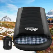 Single Sleeping Bag Camping Hiking Thermal Bags With Full Length Dual Zippers
