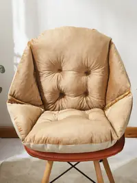 在飛比找松果購物優惠-溫暖舒適 久坐不累亞麻絨布 可拆洗椅墊 (6.5折)
