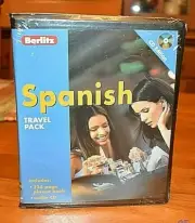 BERLITZ SPANISH Travel Pack (Book and CD) (Travel Packs) (Spanish Edition) EUC