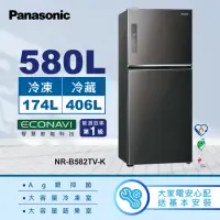 在飛比找momo購物網優惠-【Panasonic 國際牌】台灣製580L新一級能源效率雙