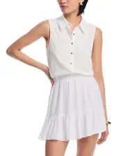 Ramy Brook Odette Mixed Media Dress