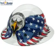 Dynamic Wolfjaw Full Brim Fiberglass Hard Hat 8 Pt Ratchet - White Eagle