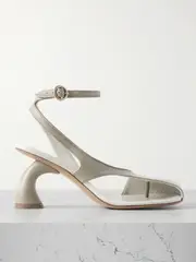 [Dries Van Noten] Dries Van Noten - Cutout Leather Pumps - Gray - IT37 IT 37 Gray