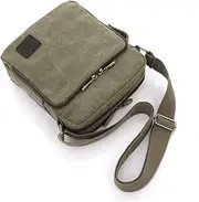 [BESTYASH] Men's Canvas Bag Crossbody Messenger Bag Waterproof Design for Travel Outdoor Activities