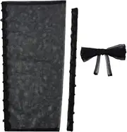 [BENECREAT] Adjustable Corset Back Kit, Women's Wedding Dress Zipper Replacement Gauze Mesh Corset Lace-up Back Kit for Dress