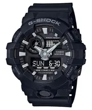 Casio G-Shock Black Analogue/Digital 3D Face Mens Sports Watch GA700-1B