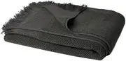 MyHouse Maya Textured Face Washer Charcoal Size 33X33cm
