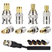 4 PCS SMA to BNC Connectors Kit Male Female RF Coax Coaxial Adapter Converter