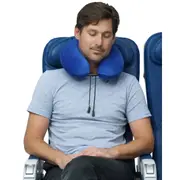 Travelrest CURL Memory Foam U-Shape Neck Pillow - Blue