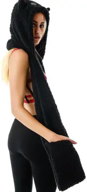 Lucifur the Kitty Scarf Hoodie