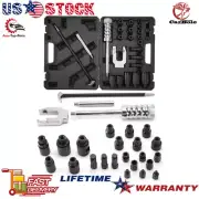 Auto Truck Diesel Injector Puller Extractor Tool Slide Hammer Puller Set, 26PCS