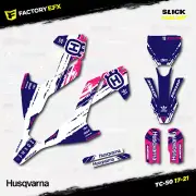Blue & Pink Slick Racing Graphics Kit fits 17-24 Husqvarna TC50 TC 50 Sticker