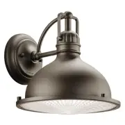 Kichler 49067LED Bronze Hatteras Bay 10" Energy Efficient Led Outdoor Wall Light