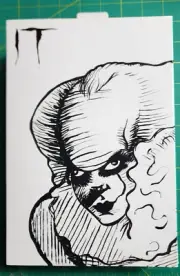 New NECA SDCC 2019 Exclusive IT Ultimate Black & White Etched Pennywise Figure