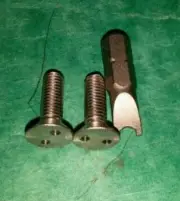 VW Early Beetle Split Oval Snowflake Heart Tail-Light SECURITY Anti-Theft Screws