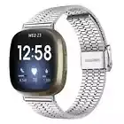 Stainless Steel Strap for Fitbit Versa 4 / Versa 3 2 1 Lite / Sense 2 Watch Band