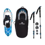 ALPTREK Pro SPIN Snowshoe Kit, Sawtooth Angular Frame 825, Medium, Blue BLEM