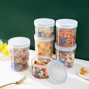 圆形透明级封口罐储物罐五谷杂粮保鲜盒塑料带刻度收纳盒 Kitchen cookware set/53