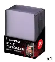ULTRA PRO Top Loader - 3 x 4" 35pt - Black Border
