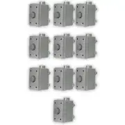 Acoustic Audio AAOVCD-G Outdoor Volume Controls Gray Weatherproof 10 Piece Set