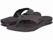 Reef Men's Fanning II Flip-Flop Grey Black Medium (D, M) Sizes