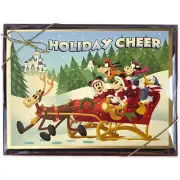 Disney Parks Vintage Style Holiday Christmas Cards Box of 16 Mickey and Friends