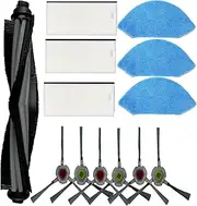 Replacement Parts for Ecovacs DEEBOT U2 / DGN22 Robot Vacuum 1 Main Brush 6 Side Brush 3 Filter 3 Mop Cloth Accessories