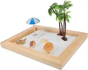 UPKOCH 1Set Miniature Landscape Ocean Scene Decor Sand Tray for Desktop Zen Garden Office Decoration for and Home Accessories