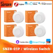 SONOFF SNZB-01P Zigbee Wireless Switch Custom Button Action Smart Scene Switches